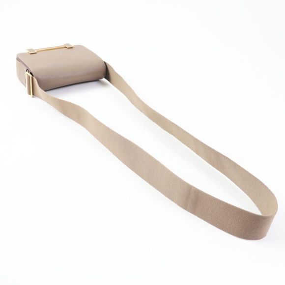 Hermes Geta Etoupe Gold Hardware Shoulder Bag Engraved B With Box And Storage - Picture 5 of 16